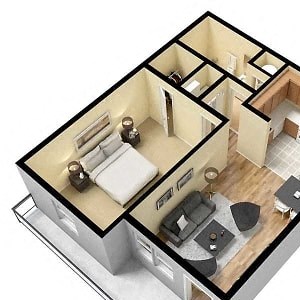 One bedroom deluxe apartment One bedroom apartment available